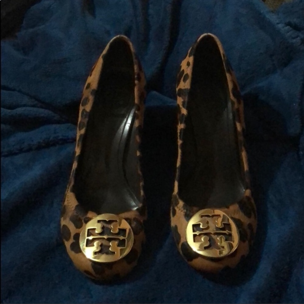 Tory Burch leapard Wedge heel